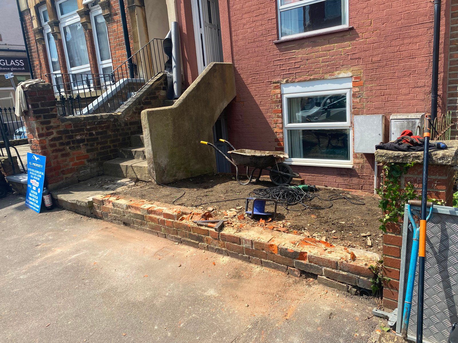 Front wall rebuild